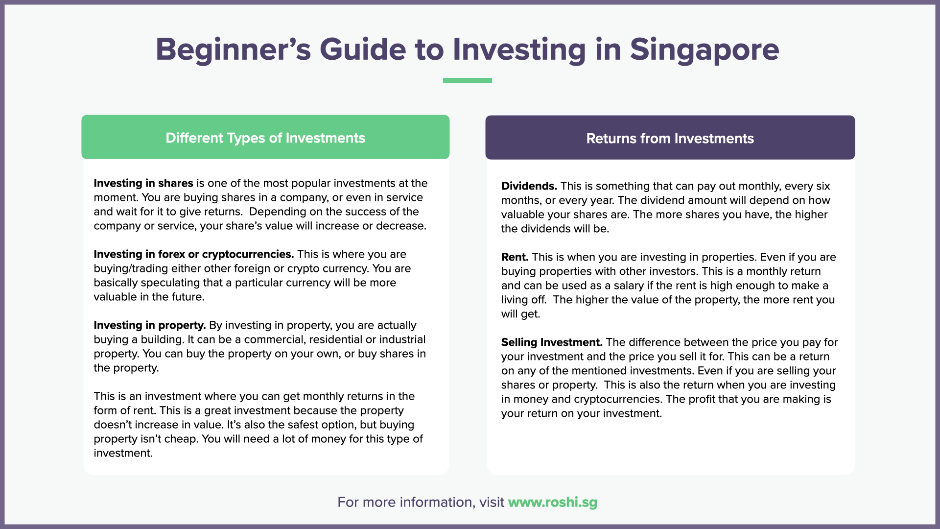 Beginners Guide to Investing in Singapore