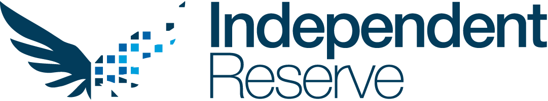 ir logo no tagline blue on white